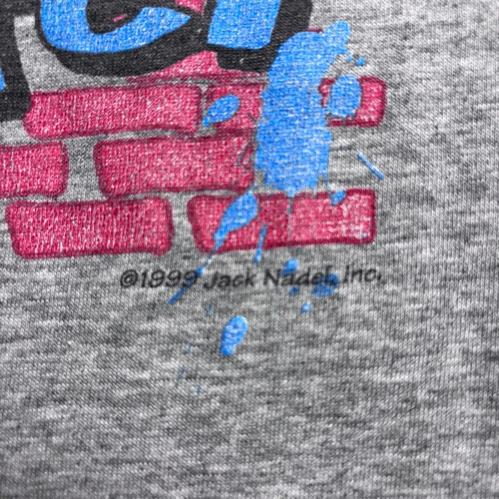 Vintage 90's DARE Get A Life‎ Graffiti Style Gray Shirt Size Large Made In USA